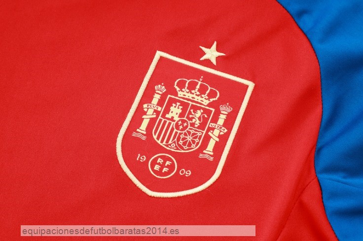 Nuevo Entrenamiento Conjunto Completo Espana 2024 Azul Rojo Baratas